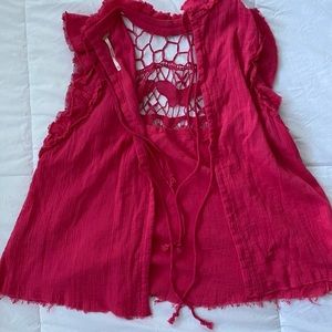 Free People Pink shirt XS